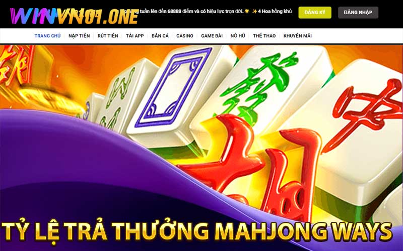 tỷ lệ trả thưởng Mahjong Ways
